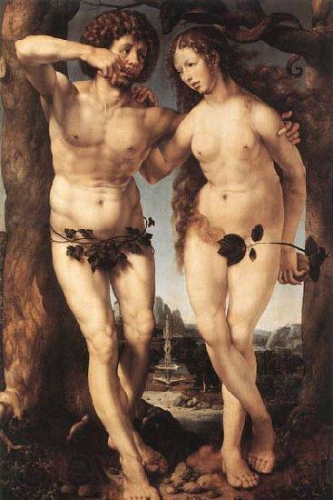 GOSSAERT, Jan (Mabuse) Adam and Eve Spain oil painting art